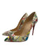 Christian Louboutin Shoe Size 39 Creme & Multi Patent Leather Graffiti Shoes Creme & Multi / 39