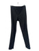 Theory Size 8 Black Polyester Side Zip Flat Front Ankle Zip Skinny Pants Black / 8