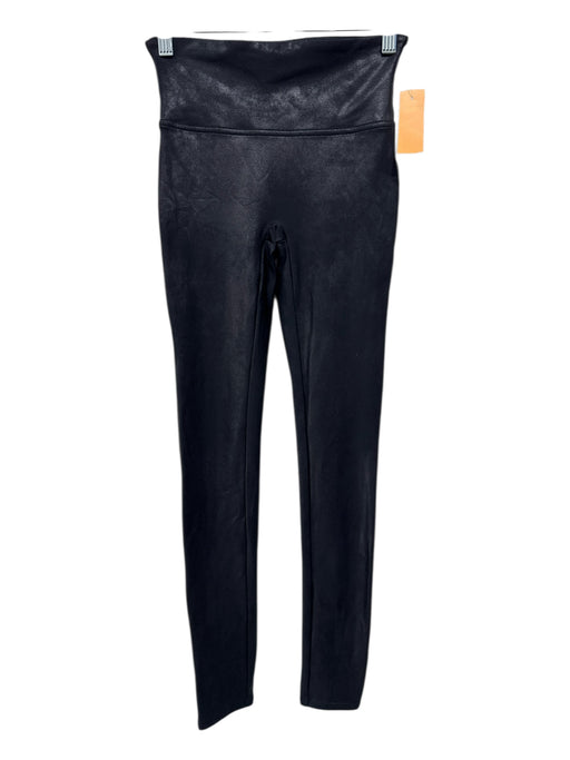 Spanx Size S Black Nylon Blend Elastic Waist Leggings Black / S