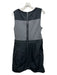Theory Size 12 Black & Gray Polyester Blend Sleeveless Scoop Neck Dress Black & Gray / 12