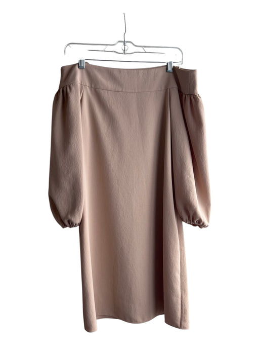 Tibi Size 0 nude Polyester Quarter Sleeve Off Shoulder Above Knee Dress nude / 0