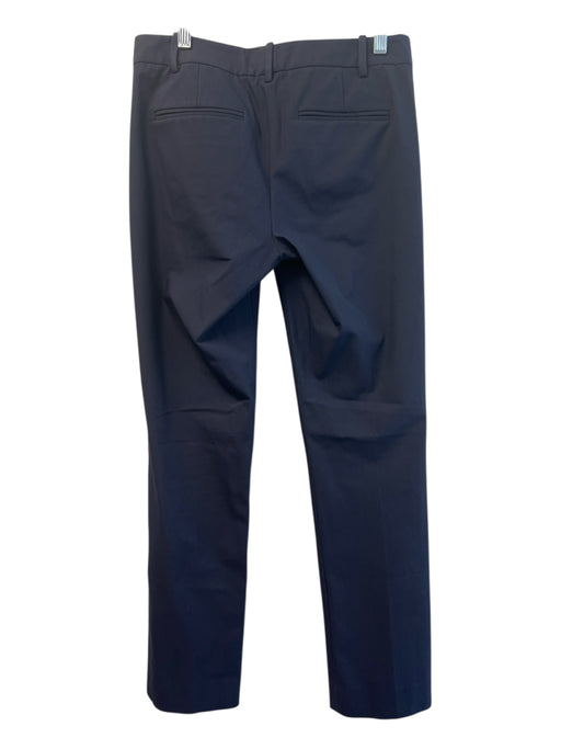 Theory Size 4 Navy Blue Cotton Straight Leg Zip Fly Belt loops Slacks Pants Navy Blue / 4