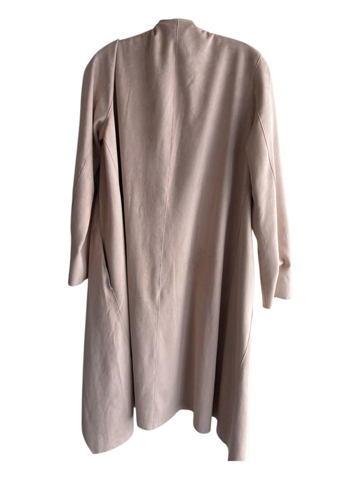 Halogen Size M Puce Polyester Blend Open Front Below the Knee pocket Coat Puce / M