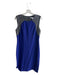 Diane Von Furstenberg Size 10 Grey, Black & Blue Viscose Blend Round Neck Dress Grey, Black & Blue / 10