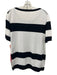 Tibi Size L White & Multi Cotton Blend Colorblock Stripe Detail Top White & Multi / L