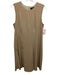 Theory Size 10 Beige Triacetate Blend Textured Sleeveless Zip & Hook Dress Beige / 10