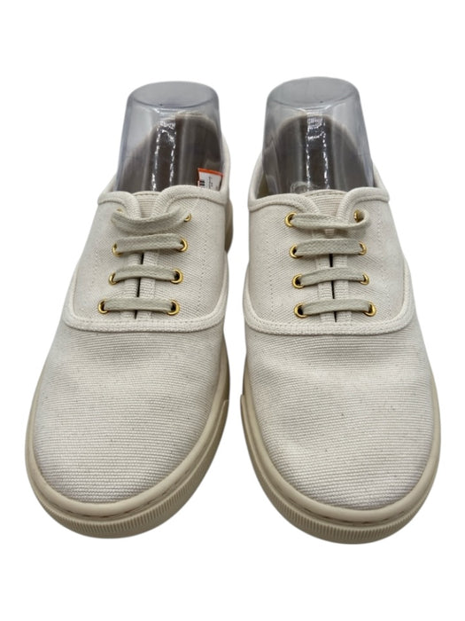 Tuckernuck Shoe Size 8.5 White Canvas Lace Up Round Toe Rubber Outsole Shoes White / 8.5
