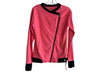 Trina Turk Recreation Size Small Coral & Black Nylon Blend Pockets Jacket Coral & Black / Small