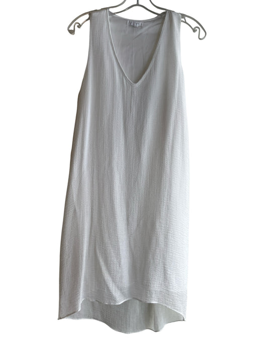 Helmut Lang Size Small White No Fabric Tag Lined Sleeveless V Neck Hi Lo Dress White / Small