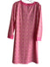 Cabana Life Size Large Pink & Orange Polyester Geometric Print Long Sleeve Dress Pink & Orange / Large