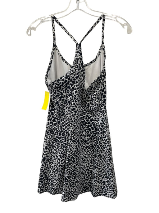 Outdoor Voices Size S Black, White, Gray Nylon & Spandex Sleeveless Dress Black, White, Gray / S