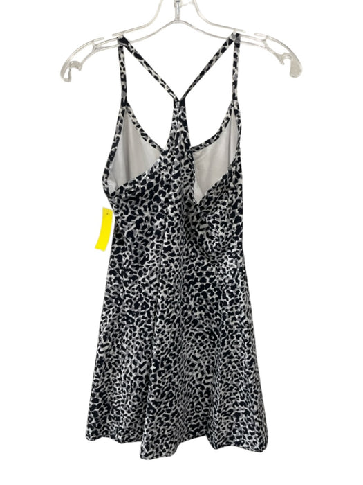 Outdoor Voices Size S Black, White, Gray Nylon & Spandex Sleeveless Dress Black, White, Gray / S
