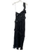 ASTR The Label Size L Black Polyester One Shoulder Asymmetric Ruffle Dress Black / L