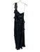 ASTR The Label Size L Black Polyester One Shoulder Asymmetric Ruffle Dress Black / L