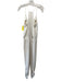 Amanda Uprichard Size S Cream Polyester Sleeveless V Neck Ruched Jumpsuit Cream / S