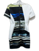 Sachin & Babi Size 0 White, Black & Multi Polyester Blend Abstract Print Dress White, Black & Multi / 0