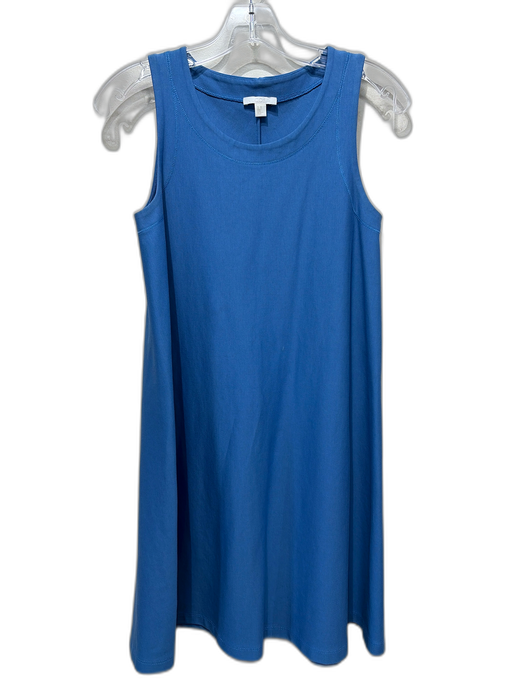 COS Size XS Blue Cotton Blend Sleeveless A Line Pullover Dress Blue / XS