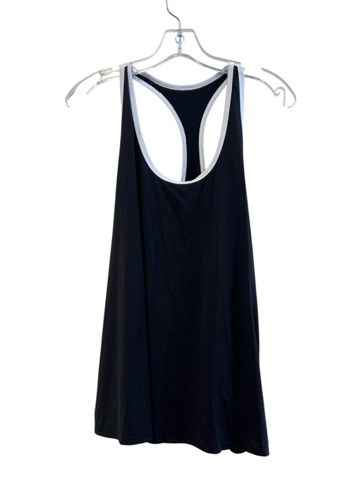 Alo Size Est M Black & White No Fabric Tag Racerback Scoop Neck Flowy Top Black & White / Est M