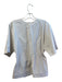 COS Size 36 White Cotton Blend Round Neck Short Sleeve Back Zip Seam Detail Top White / 36