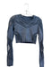 Alo Size Est Small Blue No Fabric Tag Round Neck Long Sleeve Heathered Top Blue / Est Small
