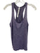 Lululemon Size 4 Purple Polyester T Back Sleeveless Heathered Tank Top Purple / 4