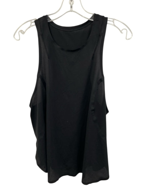 Lululemon Size Est S Black No Fabric Tag U Neck Stich Detail Sleeveless Tank Top Black / Est S