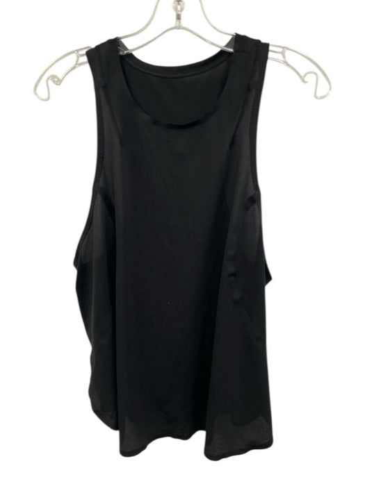 Lululemon Size Est S Black No Fabric Tag U Neck Stich Detail Sleeveless Tank Top Black / Est S