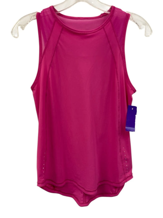 Lululemon Size Est S Pink No Fabric Tag U Neck Stich Detail Keyhole Back Top Pink / Est S
