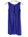 Trina Turk Size Est S Blue Polyester Round Neck Sleevless ruffle Back Zip Dress Blue / Est S