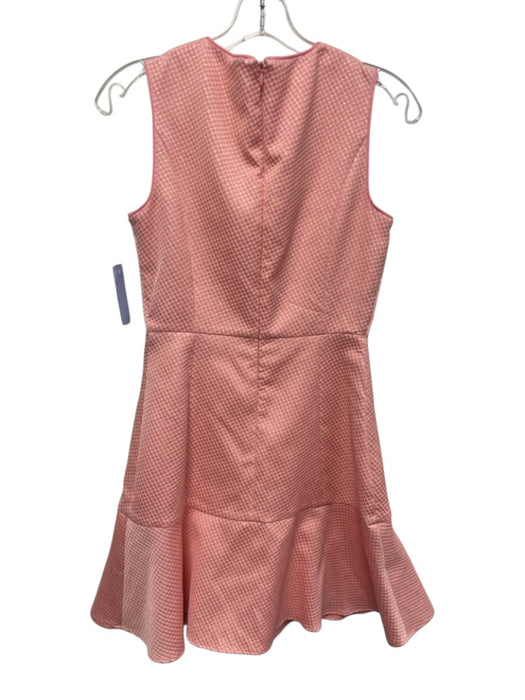 Shoshanna Size 4 Pink Polyester Sleeveless Metallic Thread Textured Dress Pink / 4