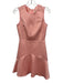Shoshanna Size 4 Pink Polyester Sleeveless Metallic Thread Textured Dress Pink / 4