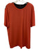 Lululemon Size Est XL Red & Gray Synthetic Striped T shirt Men's Short Sleeve Red & Gray / Est XL
