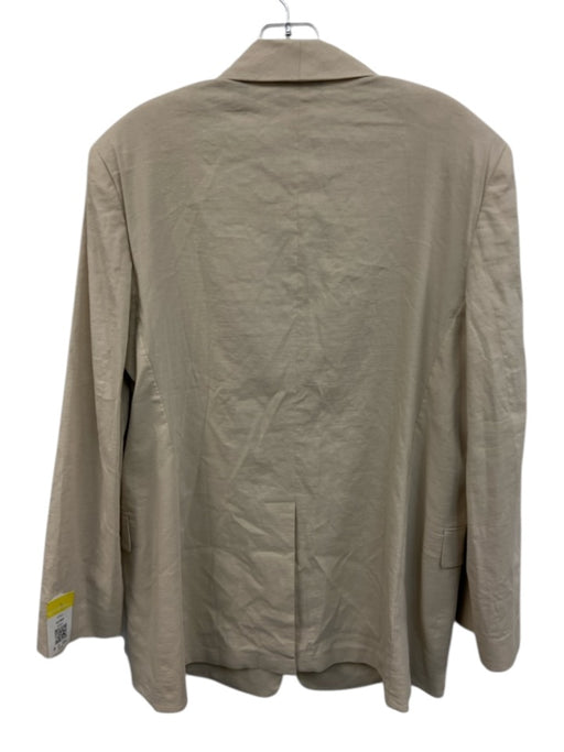 Theory Size 12 Beige Synthetic Solid Shawl collar Blazer Men's Jacket Beige / 12