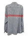 Saks Fifth Ave Size XL Blue & Red Linen Striped Button Up Long Sleeve Shirt Blue & Red / XL