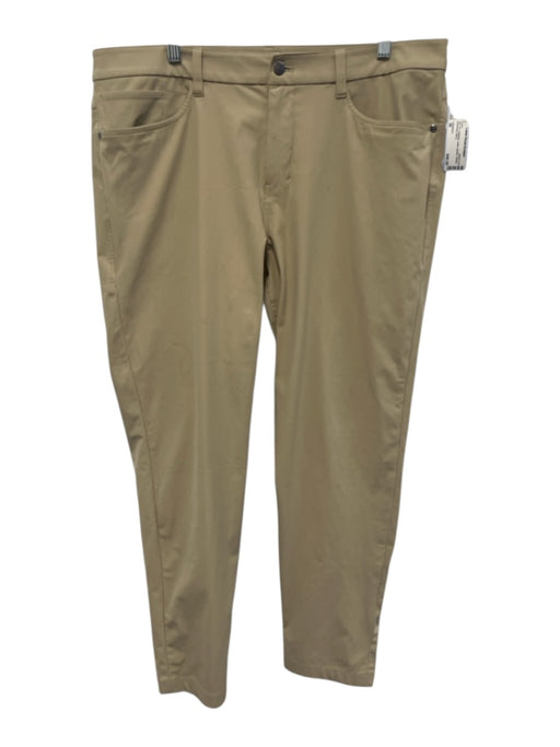 Lululemon Size 36 Tan Synthetic Solid Athletic Khakis Men's Pants Tan / 36