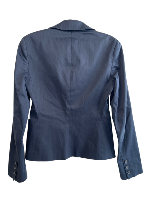 Theory Size 2 Midnight Navy Cotton 2 Buttons Front Pockets Blazer Midnight Navy / 2