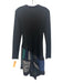 Derek Lam 10 Crosby Size 4 Black & Blue Mutli color Cotton Polyester Blend Dress Black & Blue Mutli color / 4