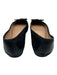 Tory Burch Shoe Size 38.5 Black Leather Ballet Flat Bow Detail Charm Shoes Black / 38.5
