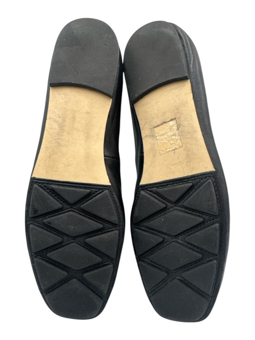 Tory Burch Shoe Size 38.5 Black Leather Ballet Flat Bow Detail Charm Shoes Black / 38.5