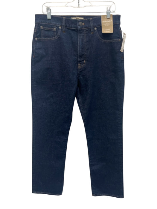 Madewell Size 30 Dark Wash Cotton Denim High Rise Straight Leg Jeans Dark Wash / 30