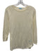 J Mclaughlin Size XS Pale Yellow Soybean Blend Long Sleeve Knit rolled hem Top Pale Yellow / XS