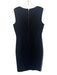 Elie Tahari Size 8 Black & White Cotton Blend Sleeveless Jacquard Wavy Dress Black & White / 8