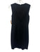 Elie Tahari Size 4 Black Wool Blend Sleeveless Darted Below Knee Dress Black / 4