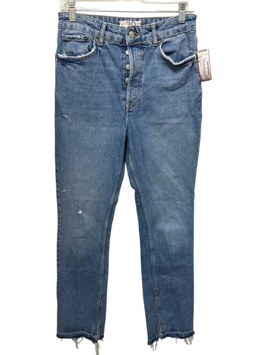 We The Free Size 29 Medium Wash Cotton Blend Denim High Waist Button Fly Jeans Medium Wash / 29
