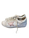 Golden Goose Shoe Size 36 White & Pink Leather Low Top lace up Logo Sneakers White & Pink / 36