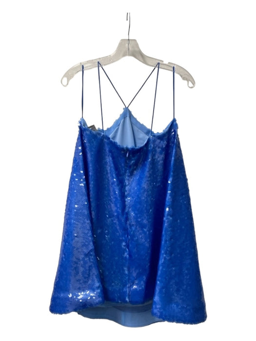 Alexis Size XS Colbalt Blue Polyester All Over Sequins Spaghetti Strap Dress Colbalt Blue / XS