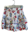 Love Shack Fancy Size M White & Multi Cotton Tiered Floral Elastic Waist Skirt White & Multi / M