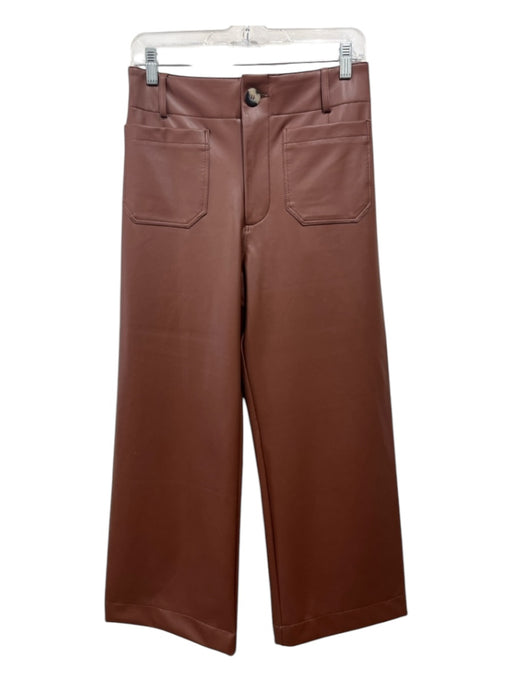 Maeve Size 27 Brown Viscose High Rise Front Pocket Culotte Pants Brown / 27