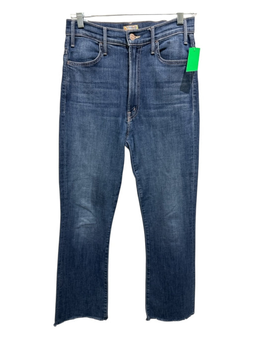 Mother Size 27 Medium Wash Cotton Denim Mid Rise Zip Fly Straight Leg Jeans Medium Wash / 27