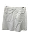 7 For All Mankind Size 28 White Cotton Frayed Hem Zip Fly Skirt White / 28